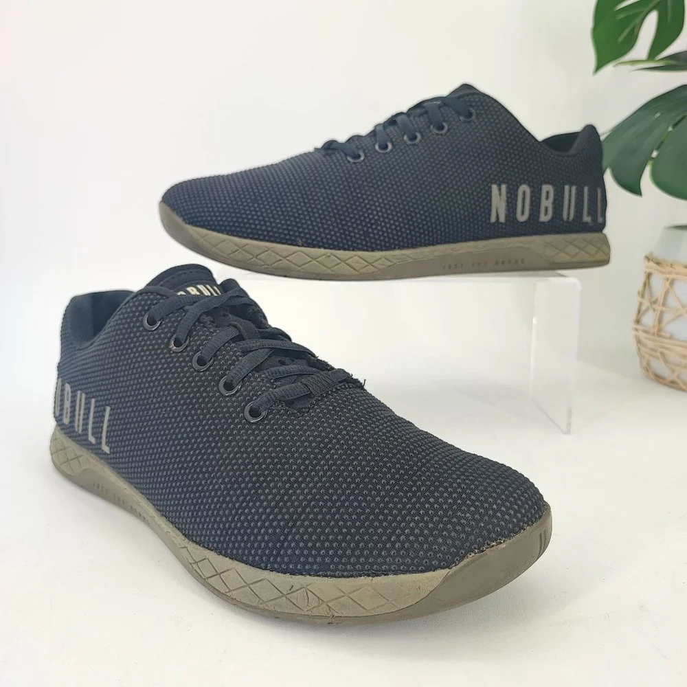 Nobull Men's SuperFabric Trainer Black Mesh Sneakers Size 9.5